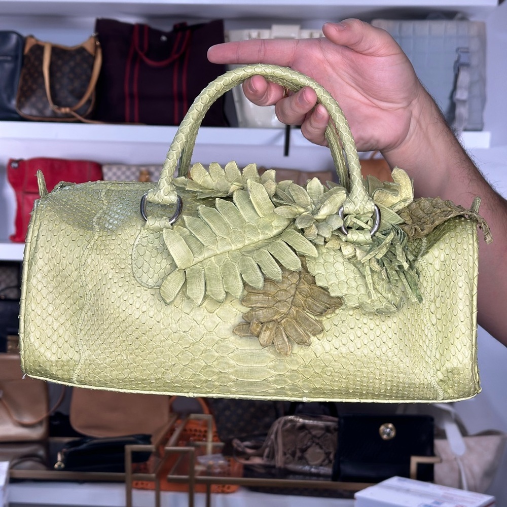 Carlos Falchi Rare East/West Exotic Bag